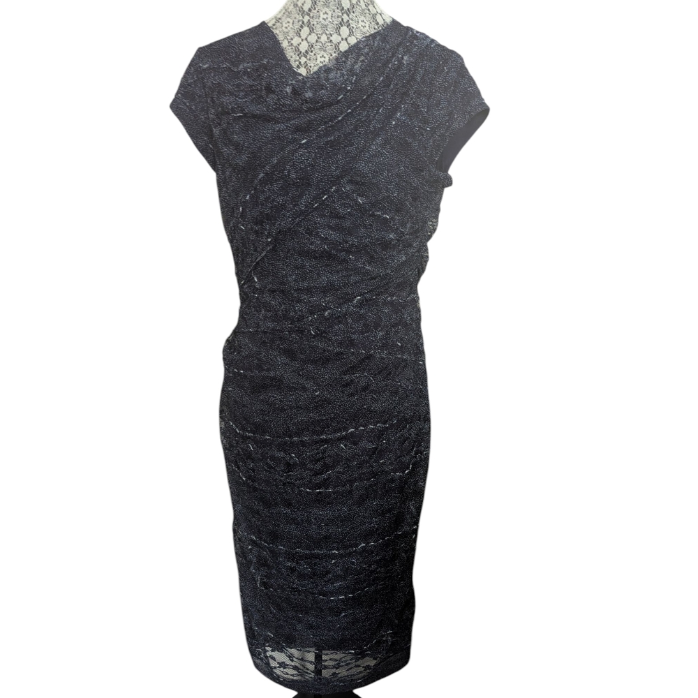 Joseph Ribkoff Bodycon Midi Lace Dress - Picture 2 of 11